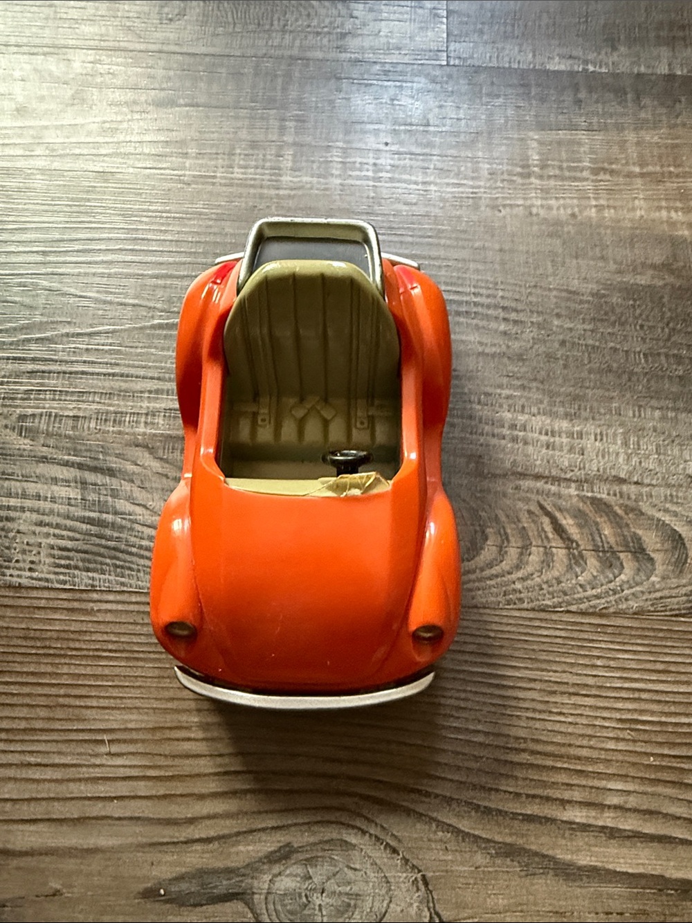 Orange Toy Convertible Car for Kids - Classic Play Vehicle